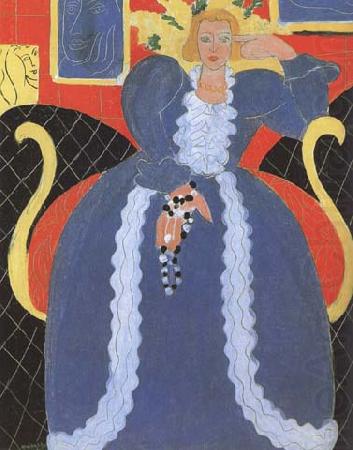 Henri Matisse Lady in Blue (mk35) china oil painting image